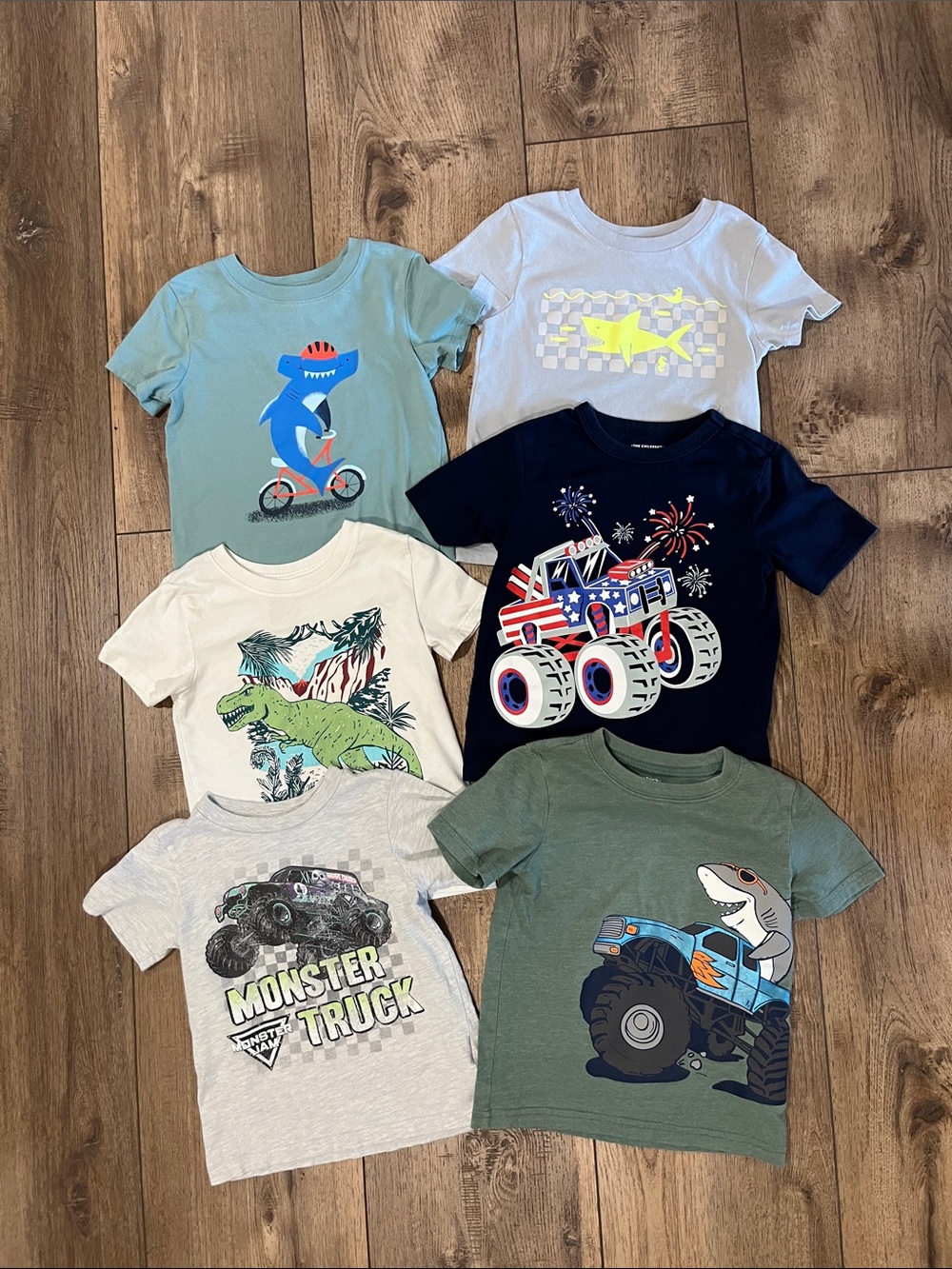 Lot of 6 Kids Short Sleeve Graphic Tees | 4T